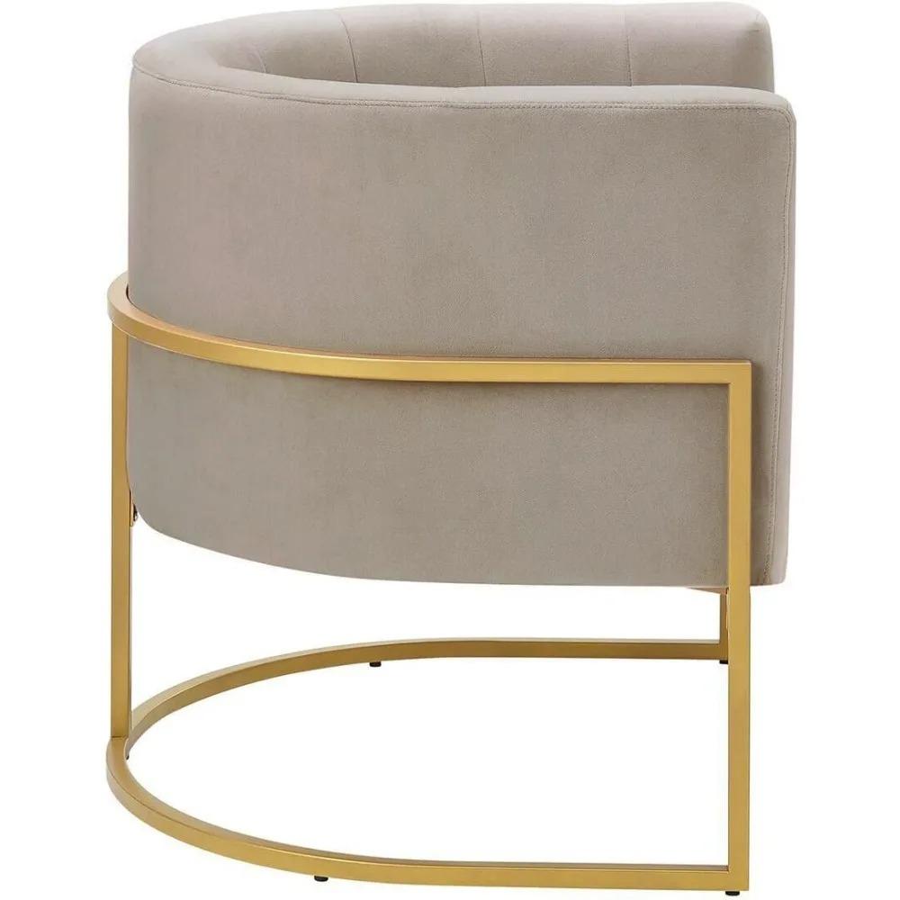 Drenie™ Upholstered Accent Chair | Velvet Barrel Chair for Living Room